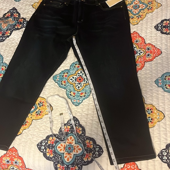 MICHAEL Michael Kors STELLAR WASH CROPPED JEANS Sz 12 - Picture 12 of 12